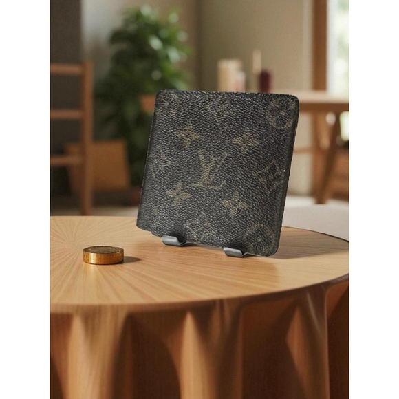 Louis Vuitton Brown Tan Monogram Bifold Wallet - Picture 1 of 7